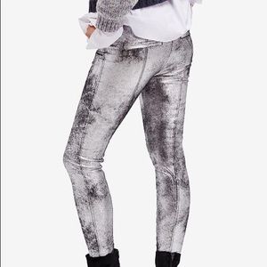 Free people Vegan Suede Leggings